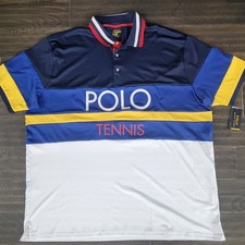 Polo Ralph Lauren Performance Men Tennis Graphic Polo Shirt XXL/ 2XL New
