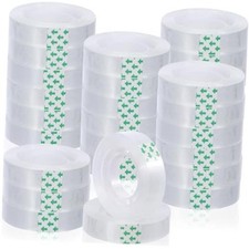 Rolls Clear Tape Bulk Transparent Invisible Tape Refills 1/2 x 1260 Inches 24