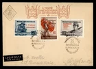 DR WHO 1954 HUNGARY FDC ANIV COMBO R49303