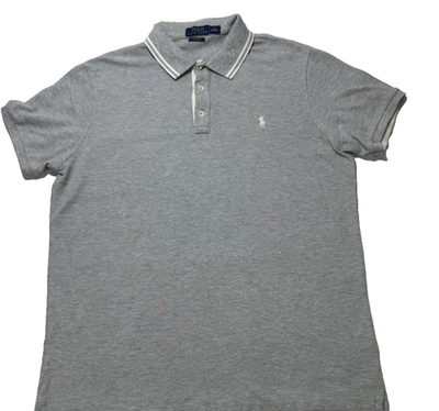 Polo Ralph Lauren Custom Fit Gray Polo Shirt XL 100% Cotton XL | eBay