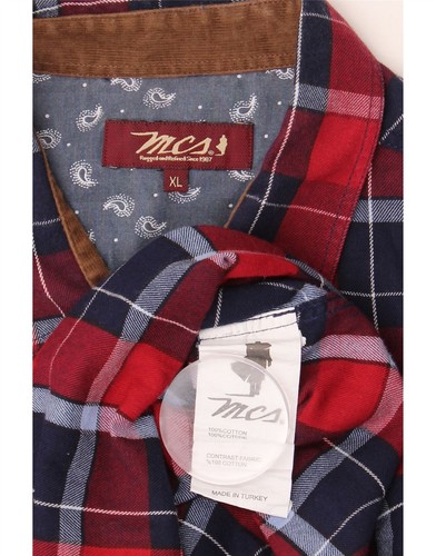 MARLBORO CLASSICS Herren Flanell Hemd XL rot kariert Baumwolle BQ06 - Bild 3 von 3