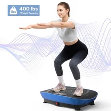 MERACH MR-2398L2 Blue Vibration Plate with LED Display for Home Workouts  