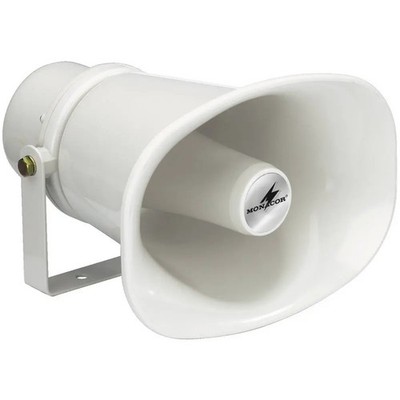 Monacor Lautsprecher IT-115 ELA-Druckkammerlautsprecher Box 15W Weiß ABS 