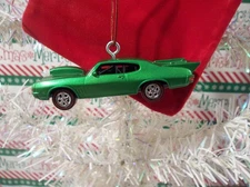 PRO STOCK PONTIAC GTO CHRISTMAS ORNAMENT DRAGSTRIP DRAG CAR