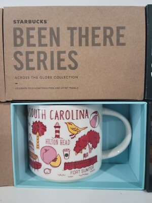 STARBUCKS South Carolina BEEN THERE 14oz, 2oz, Discovery 14oz Mugs