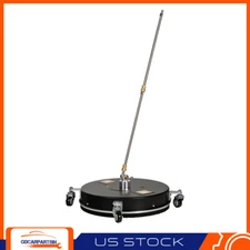 18.5" Pressure Washer Surface Cleaner with 4 Wheels Stainless Steel 4000 PSI