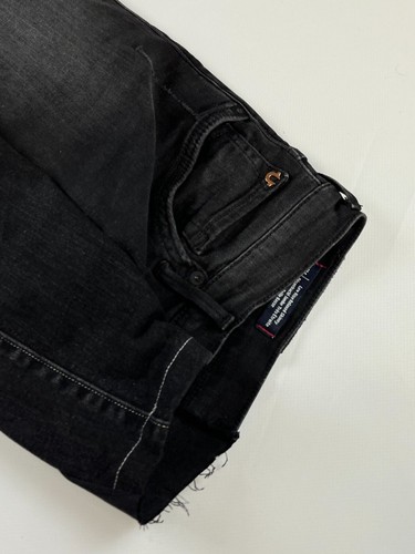True Religion Vintage Custom Reworked Black Baggy Jeans 2v1 Size L - Bild 6 von 11