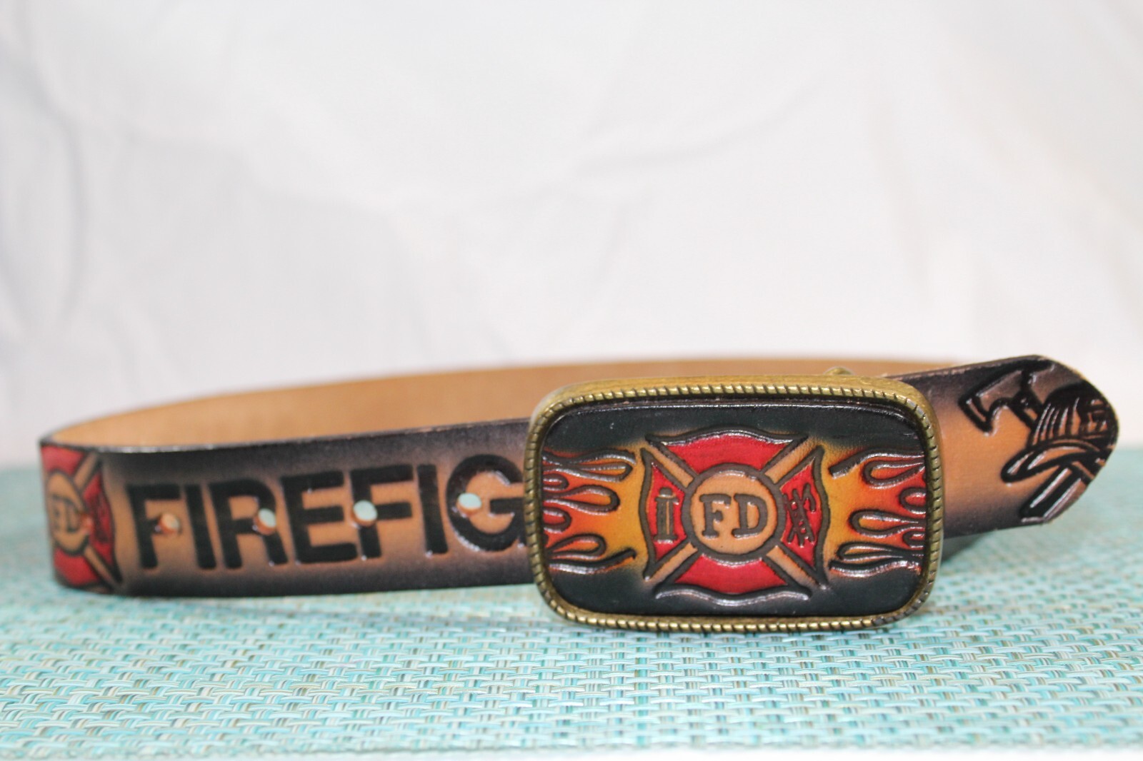 Boucle De Ceinture Vintage 1983 – America's Firefighters – Ever Ready Ever Willing