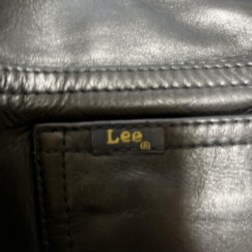 LEE / cowhide leather pants Straight silhouette Black W32 LEE / cowhide leather pants Straight silhouette Black W32