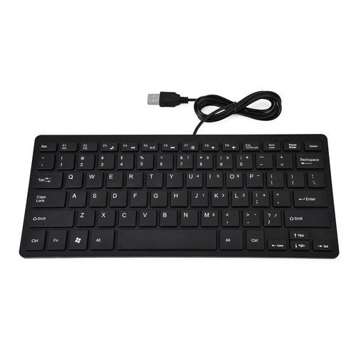 Mini Slim 78 Keys USB 2.0 Wired Compact Thin Keyboard for Desktop Laptop PC IN - Picture 6 of 15