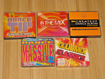 Dance TIP A Decade, Greatest Dance , Clubmix Classics, Mix Revival 5 CD Albums