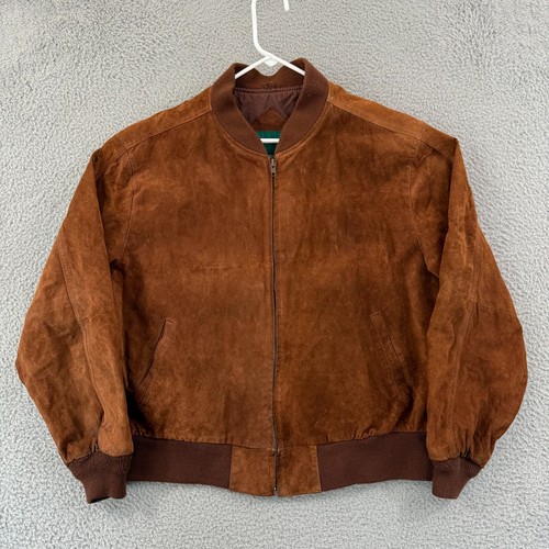 Vintage Hill & Archer Bomberjacke Herren 46 braun weiches Wildleder 90er Western
