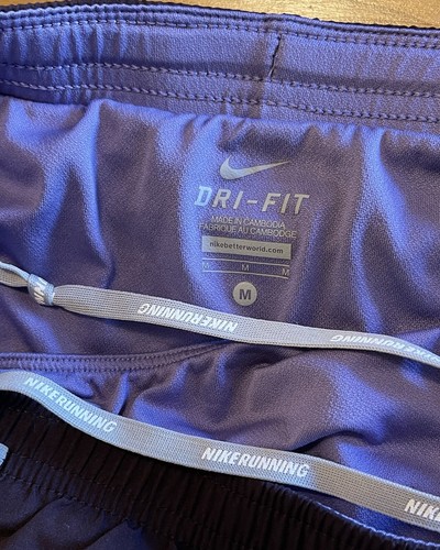 NIKE Dri-Fit Laufshorts Damen Gr. M lila Kordelzug gefüttert - Bild 6 von 7