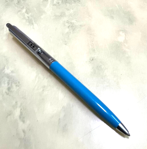 Vintage Paper mate Profile Ballpoint pen Blue body set with A6 Notebook unpack - Picture 3 of 8
