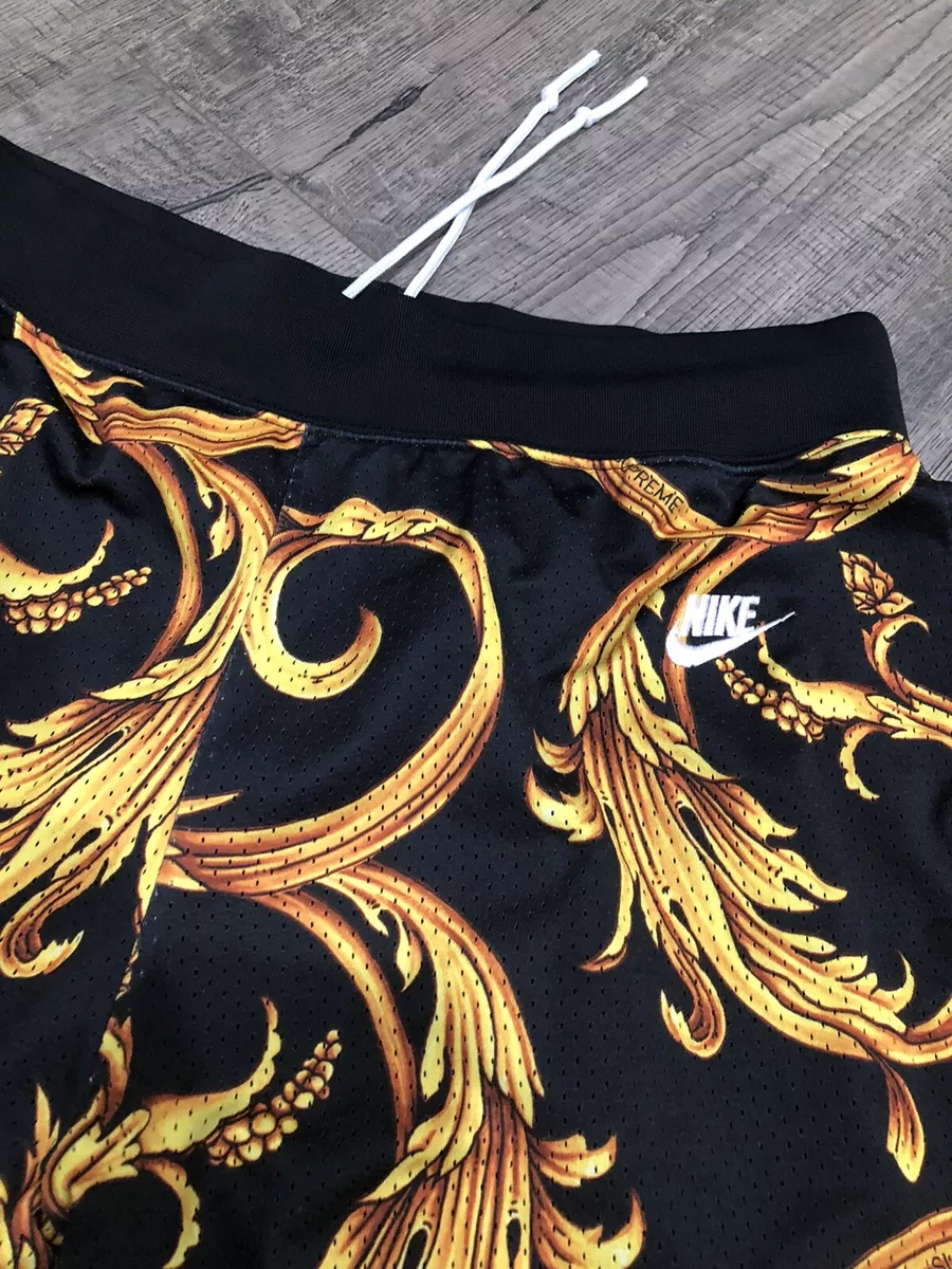 Supreme Nike Foamposite Basketball Shorts Black Size Medium SS 14 100%  Authentic