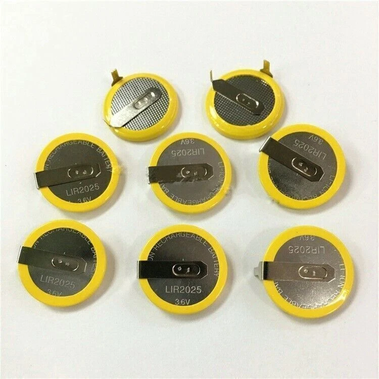3PCS LIR2025 3.6V Charging Button Battery lithium ion rechargeable battery - Image 2 of 3