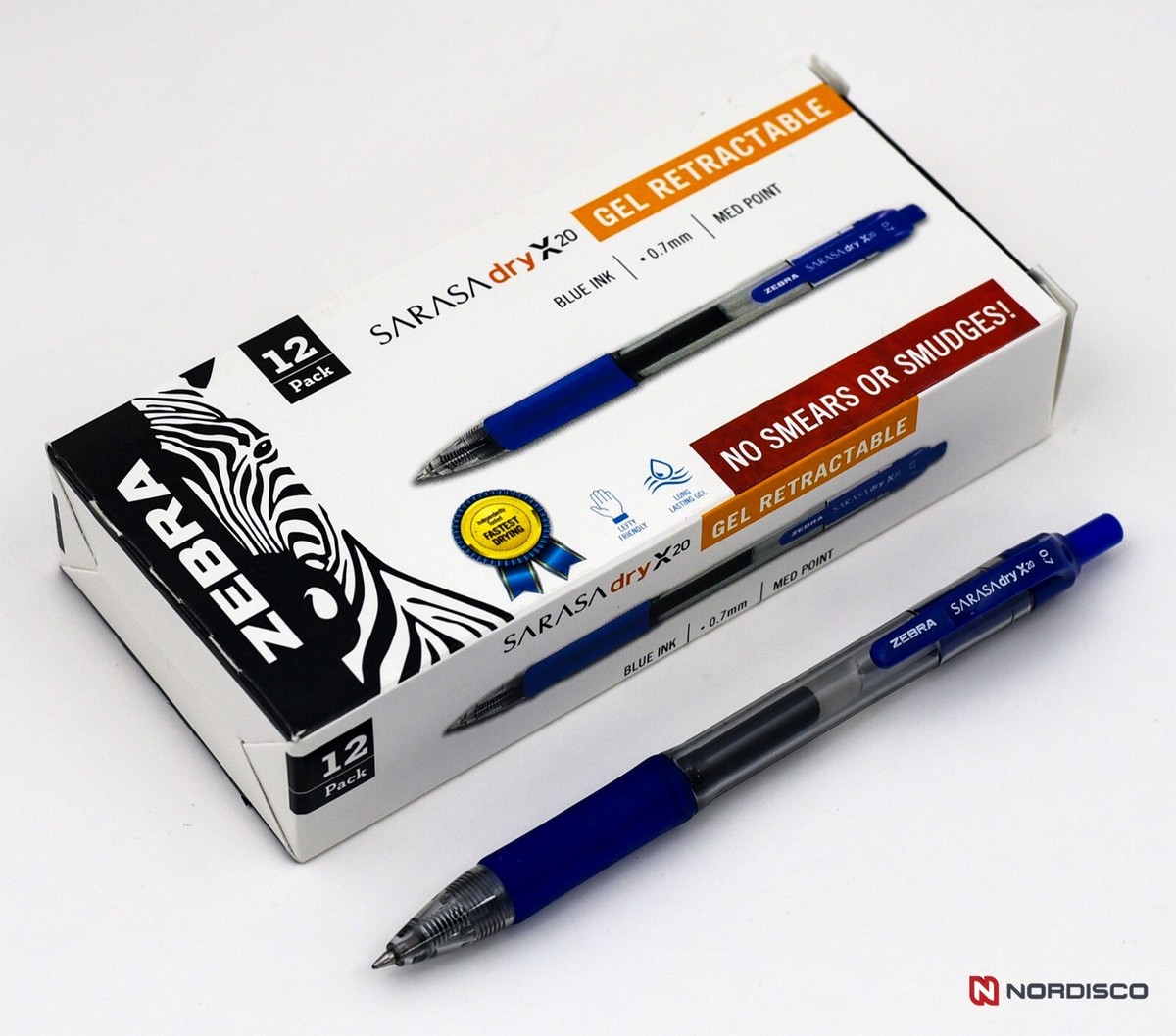 Zebra Sarasa dry X20 0.7 46820 Blue Gel Ink Med Point Retractable