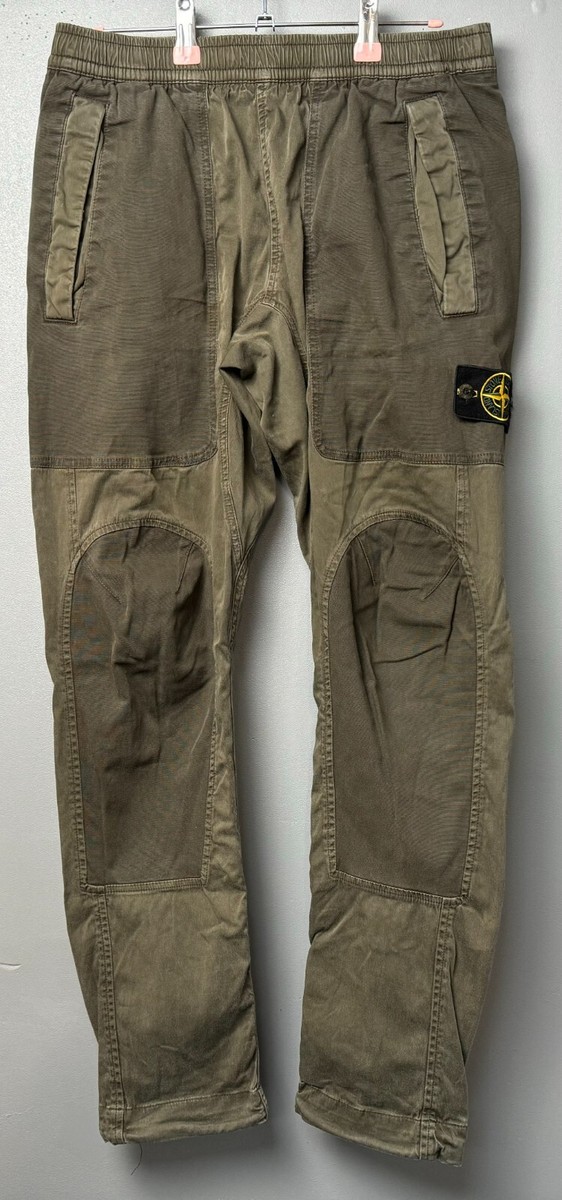 Stone Island Type RE-T Ghost Khaki Taper Cargo Trousers (6815308F4 