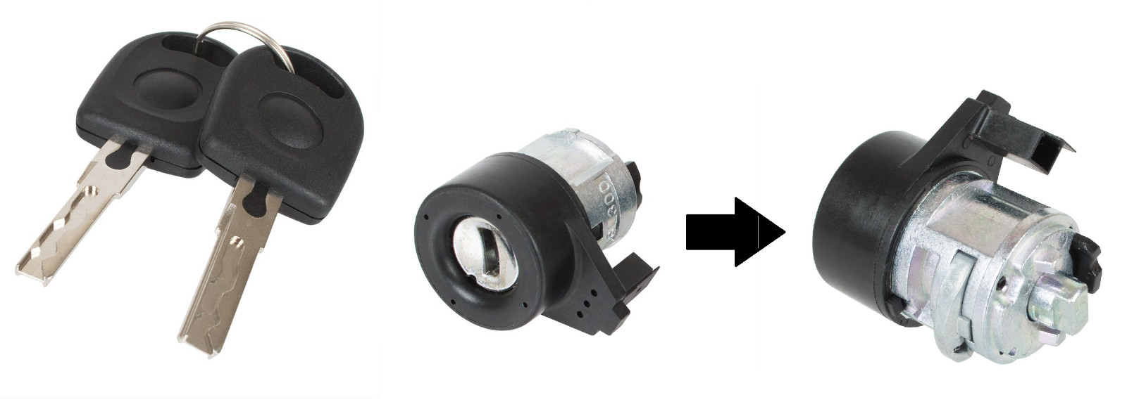 Serrure de porte VW Bora 98-05 : clés perdues ou barillet cassé