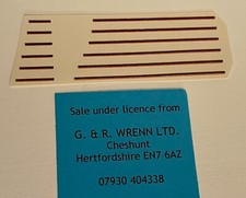 WRENN & Hornby Dublo GRESLEY A4 boiler band transfers BR, 6 Bands late 1980s