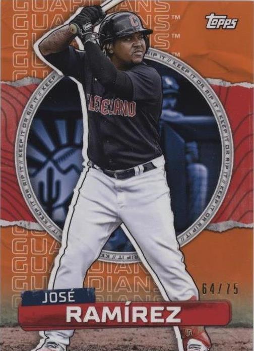 Topps Rip 2023 Topps Rip - Jose Ramirez #67 Orange Ripped /75 for sale online | eBay