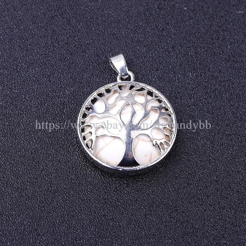 15 necklaces wholesale reiki chakra natural gemstone tree of life pendant - Picture 12 of 12