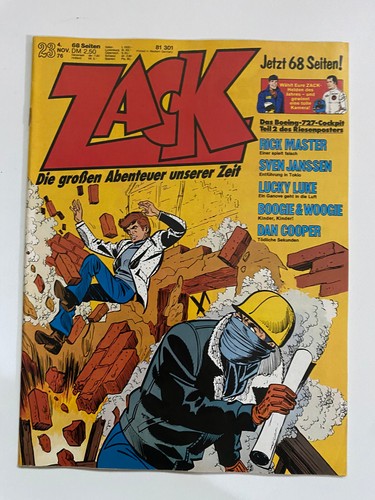 ZACK Comic Hefte Auswahl 1976 Sammlung Geschenk TOP Poster Beilage Sammelalbum - Bild 40 von 48