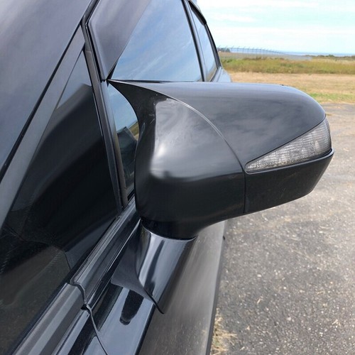 For 2006-2010 2011 Honda Civic Gloss Black Side Rearview Mirror Cover Trim Caps - Picture 3 of 10