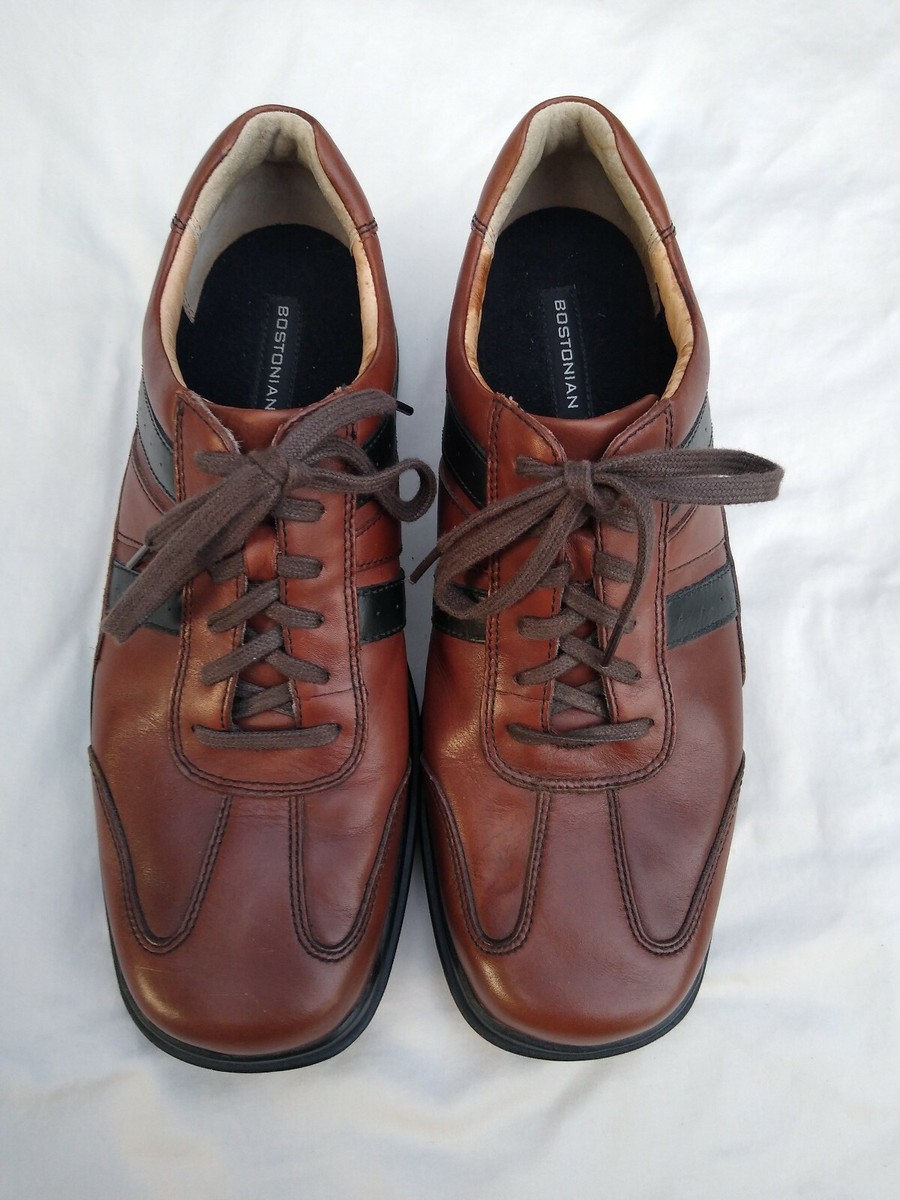 Bostonian Lites Brown Leather Casual Dress Shoes Mens 10.5 M 