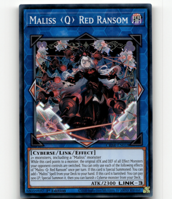 Yugioh Maliss Q Red Ransom - Crossover Breakers
