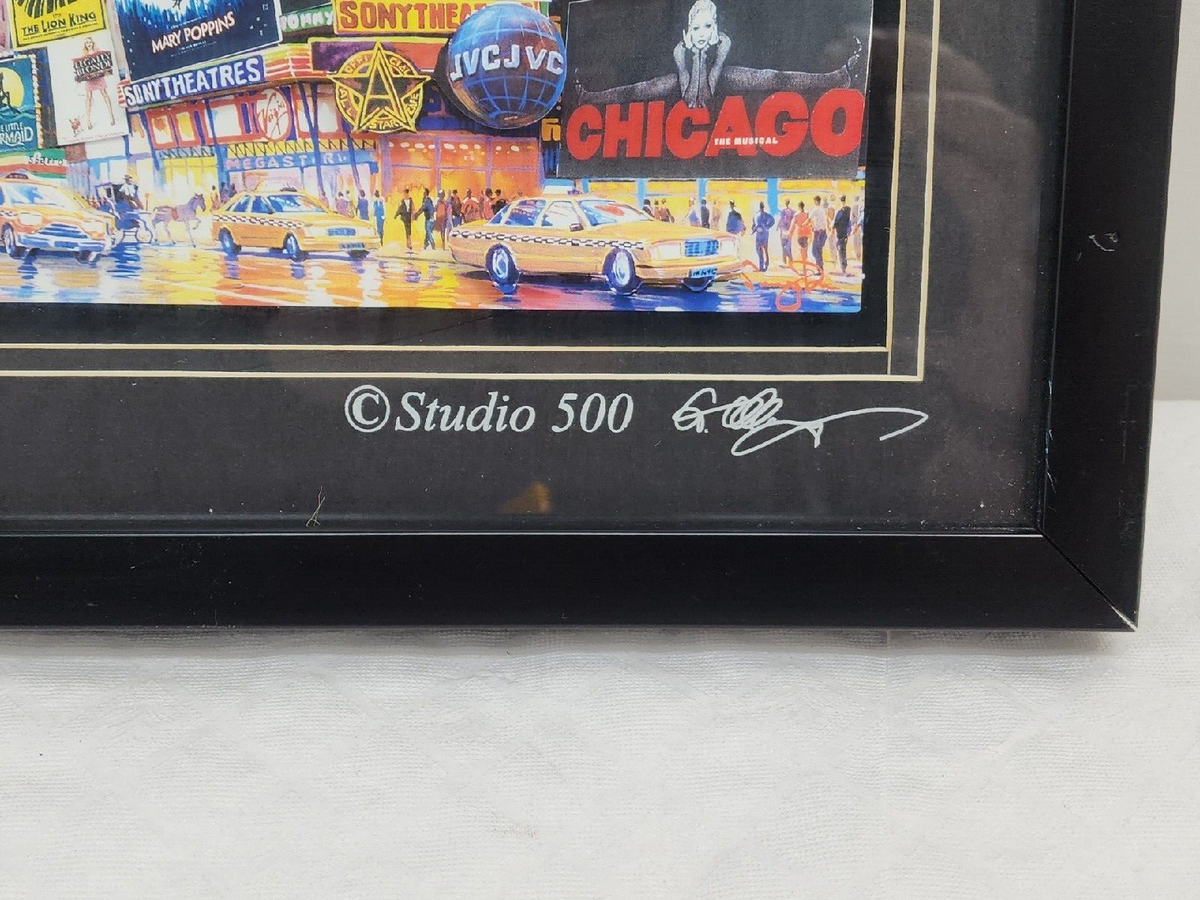 Times Square New York City Theatre Broadway 3D shadowbox picture