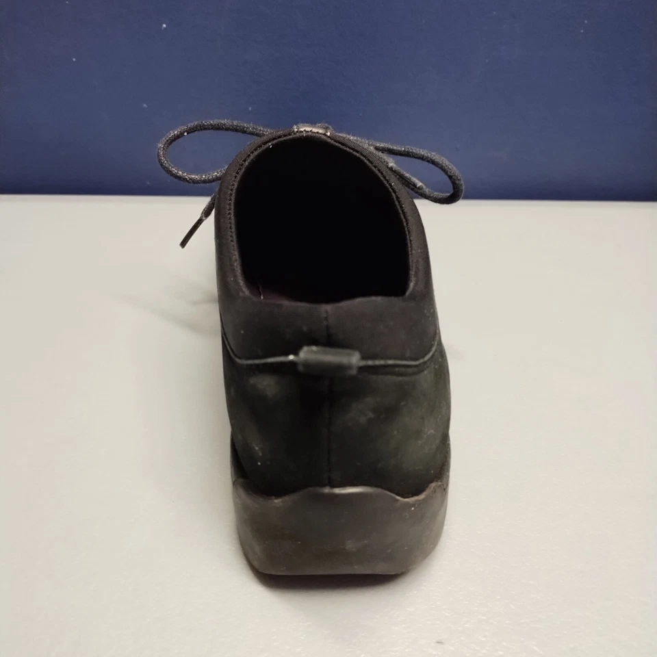 Zapatos Oxford Aerosoles para Mujer Talla 6 Negro Gamuza Cuero Suela de Goma Con Cordones Foto 3 de 4