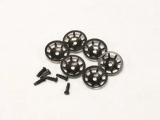 715-21 Metal Brake Wheels & Drive Stud Pins, O/O27 Gauge Freight Cars, 6 Pcs.