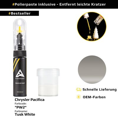 Lackstift für Chrysler Pacifica Code: PW2 Tusk White