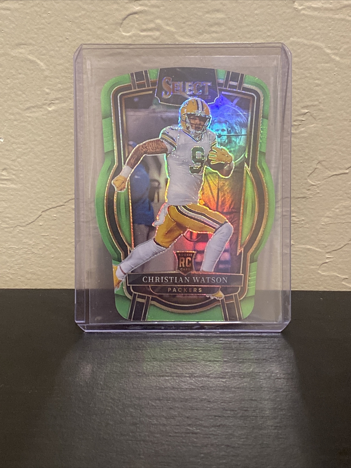 2022 Panini Select Rookie Christian Watson Club Level Green Die Cut /299