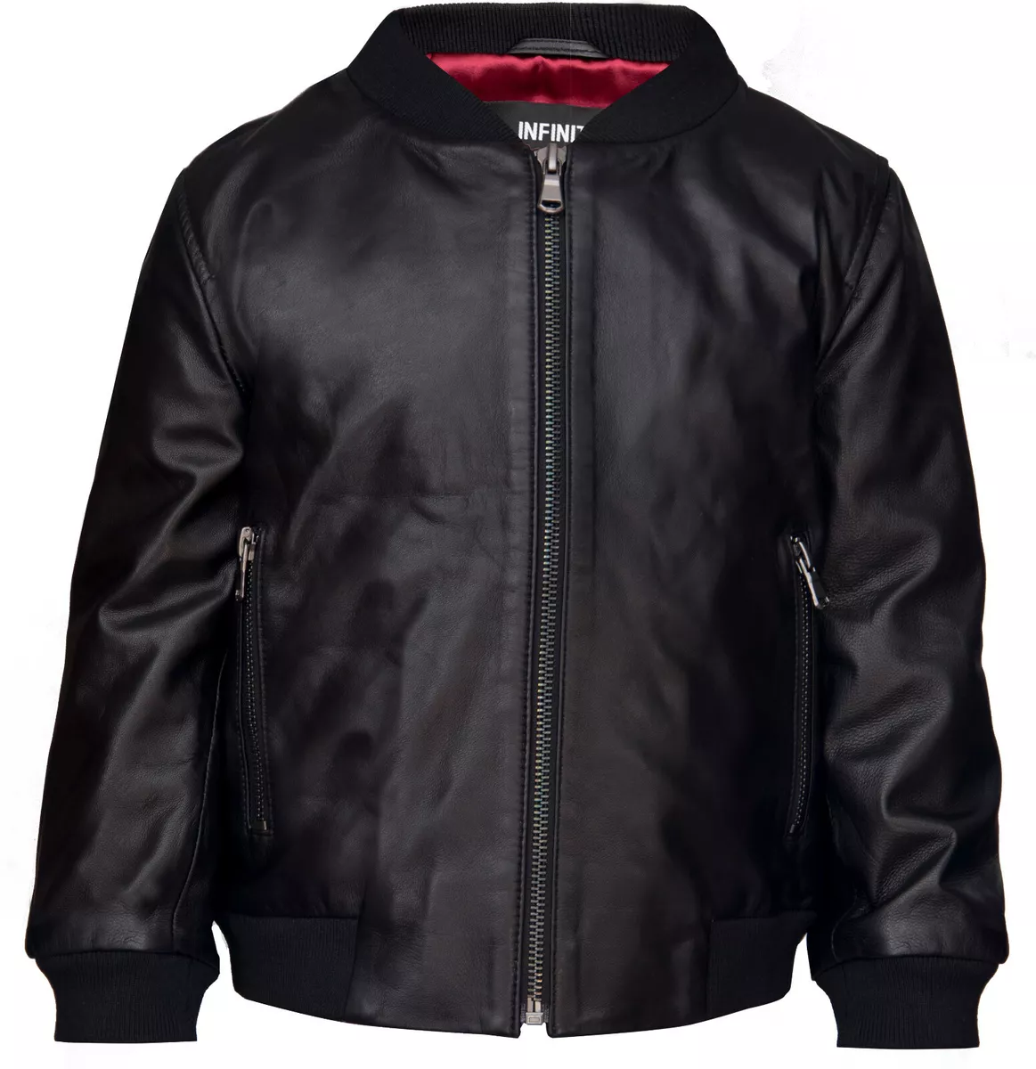 Kids black 2025 bomber jacket
