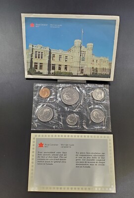 1987 Canada Coin Mint Set Proof Like 6 Pcs Sealed W/ COA