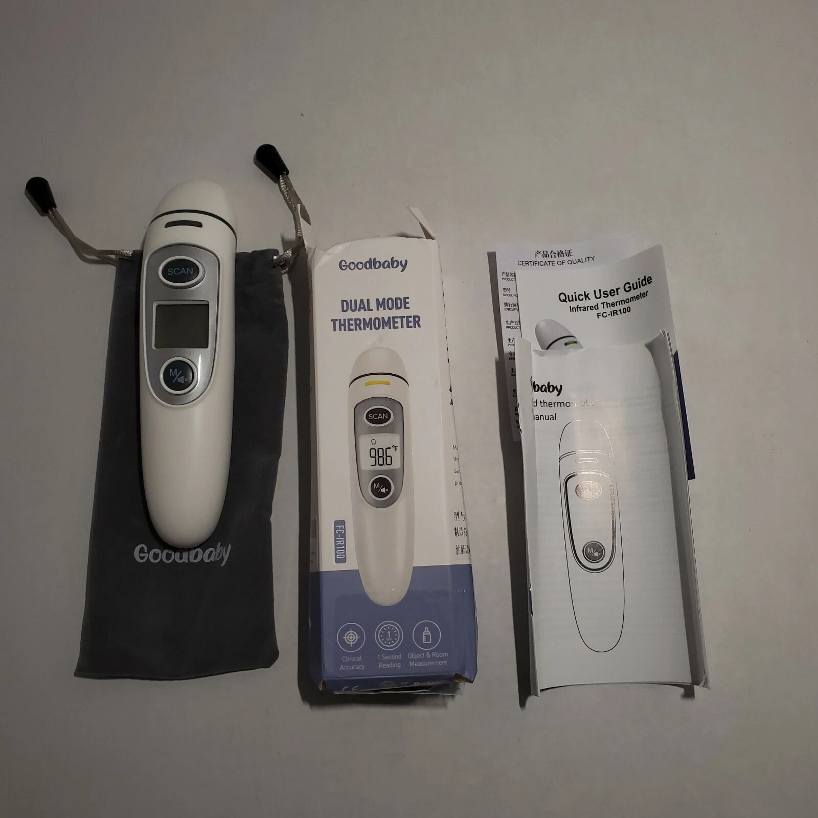 Good Baby Dual Mode Thermometer FC – IR100 NEW OPEN BOX
Opens in a new window or tab