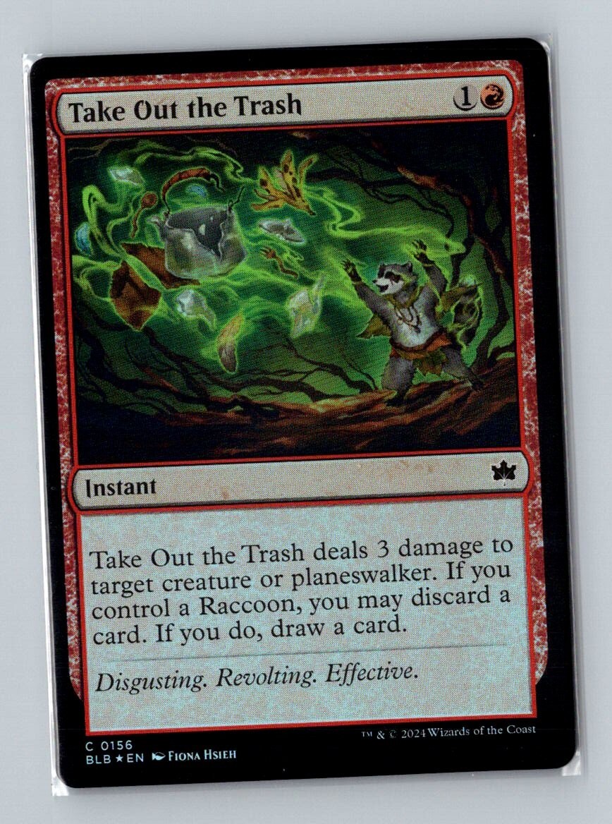 1x MTG - FOIL Take out the Trash (0156) - Bloomburrow - BLB - NM
