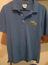 Vintage 80s Lacoste Designer Big Gator RARE Polo Size Medium