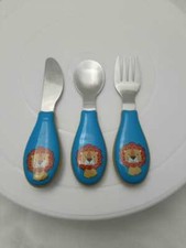  3 Kids Stainless Steel Utensil Set - Fork, Spoon  Knife