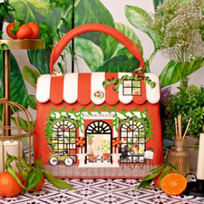 Nwt Vendula London Orangery Grace Bag Boutique Designer Fruit Bicycle Botanist