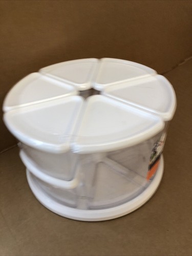 Deflecto - Carousel Rotating Organizer w/ 9 Canisters - 28.3x16.8x28.3cm - NEW - Picture 3 of 4