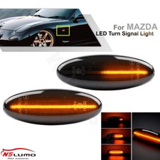 2x Led Smoked Dynamicturn Signal Lights For Mazda Rx7 Fd Premacy Cp 323 Baj 626