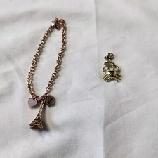 Claires BFF Eiffel Tower And Bracelet Crab Charm