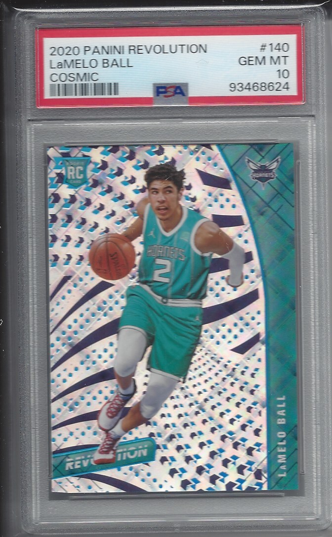 LAMELO BALL 2020-21 PANINI REVOLUTION COSMIC ROOKIE RC #D 9/100 PSA 10 GEM MINT