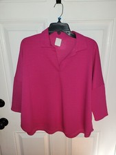 Crown and Ivy Womens Juniors Pink New With Tags Sweatshirt Size Petite Large