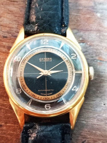 Vintage OSTARA Skeleton, ,WORKS ,15 jewels, Year 1930, Swiss made, GOLD plated,