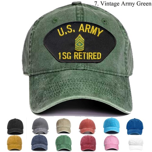 Embroidered Hat US Army 1st Sergeant Retired, Veteran Cap, Trucker Hat,Gift Idea - Picture 16 of 22