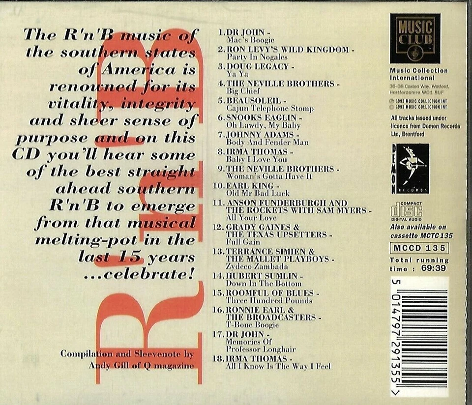 Southern State Sounds - CD R'n'B Neville Bros. Snooks Eaglin Dr. John Earl King - Bild 2 von 2